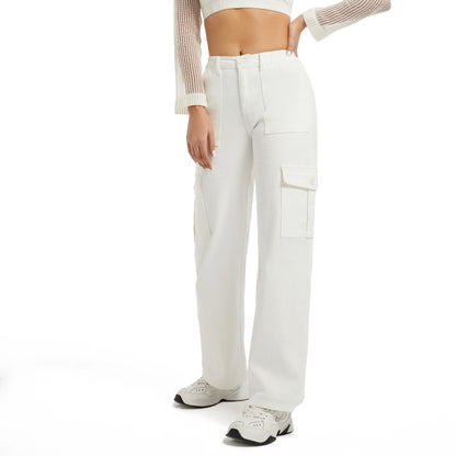 Aura Women’s High-Waist Straight Denim Pants