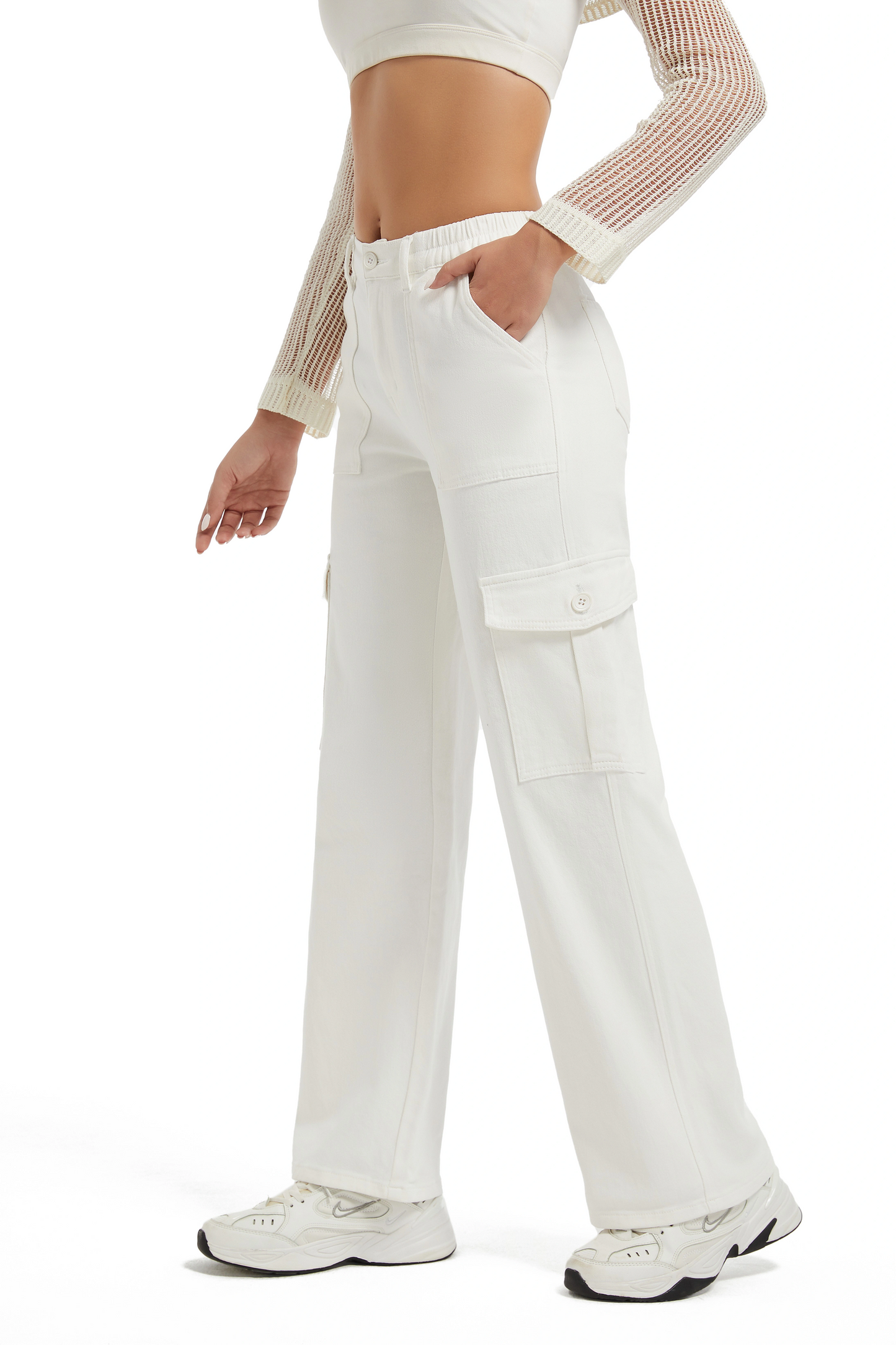 Aura Women’s High-Waist Straight Denim Pants