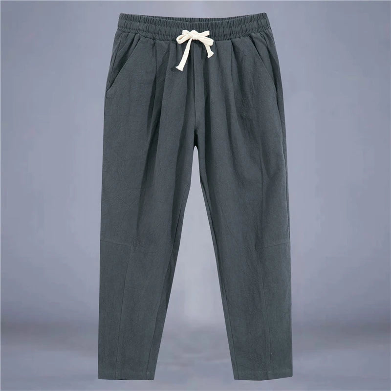 Aura Men’s Cotton Linen Casual Pants