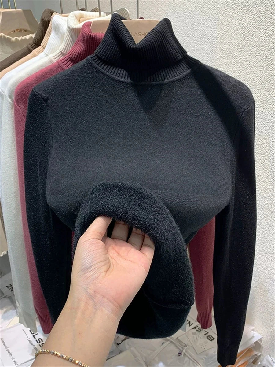 Turtleneck Winter Sweater Women