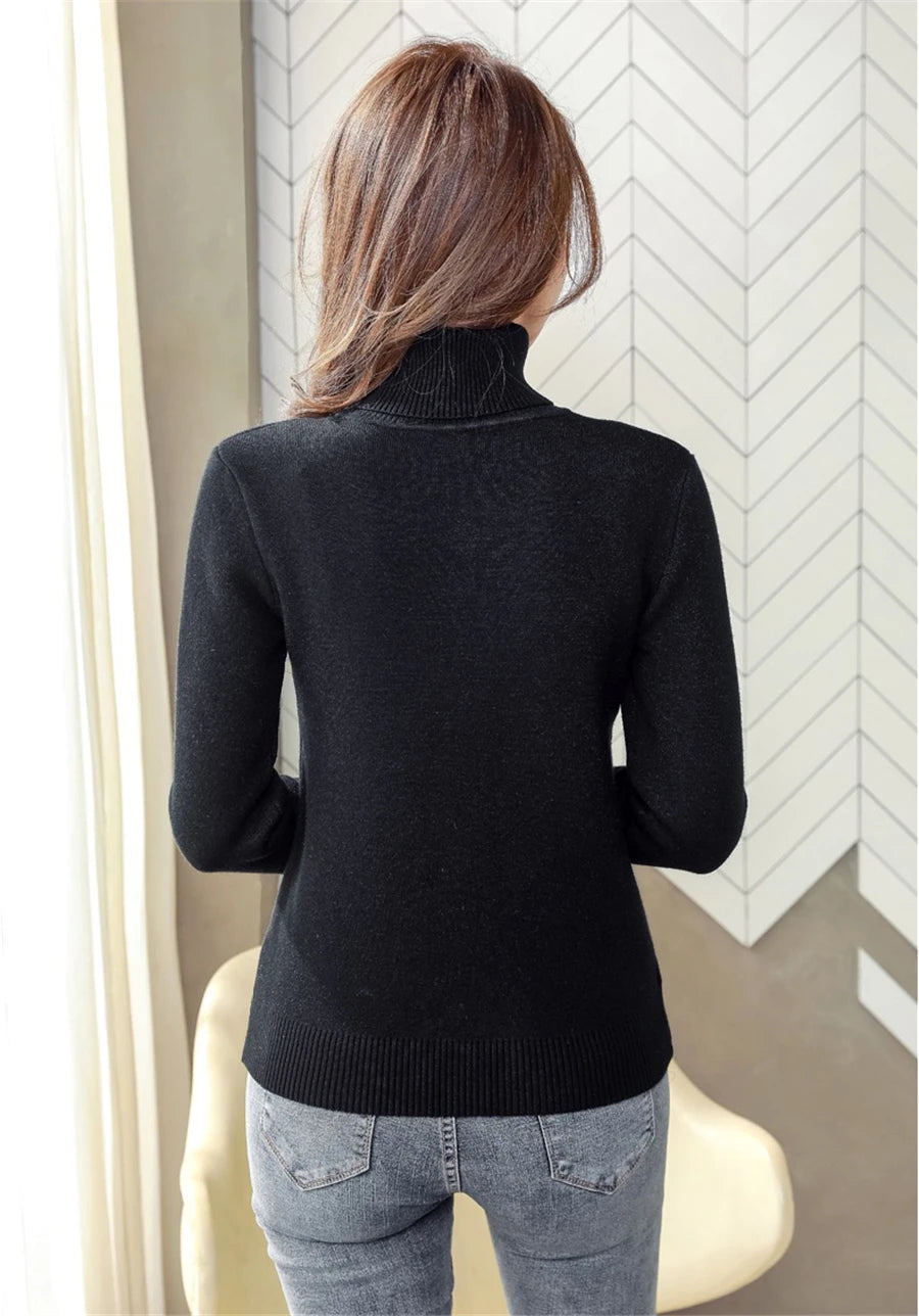 Turtleneck Winter Sweater Women