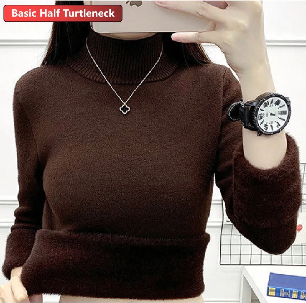Turtleneck Winter Sweater Women