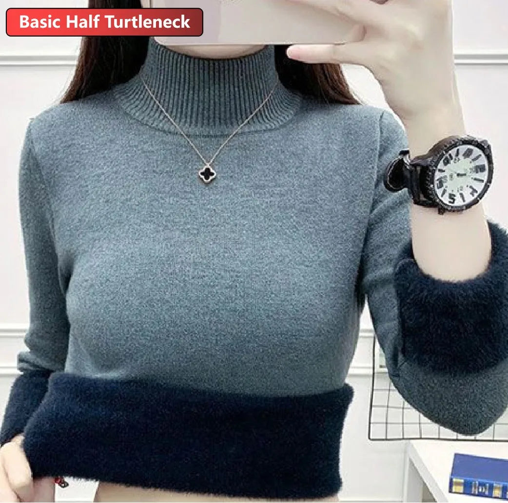 Turtleneck Winter Sweater Women