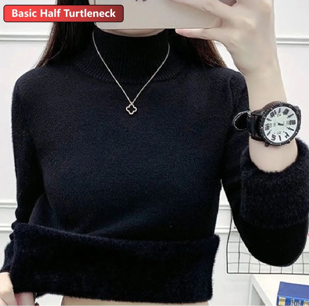 Turtleneck Winter Sweater Women