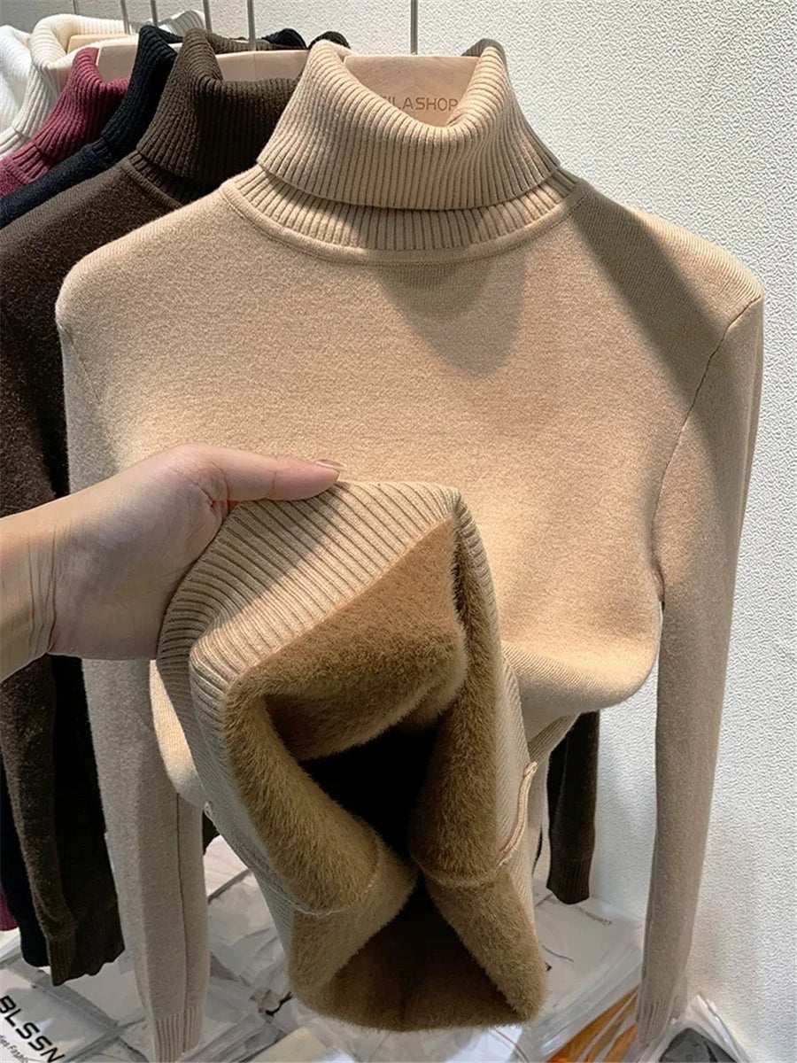 Turtleneck Winter Sweater Women