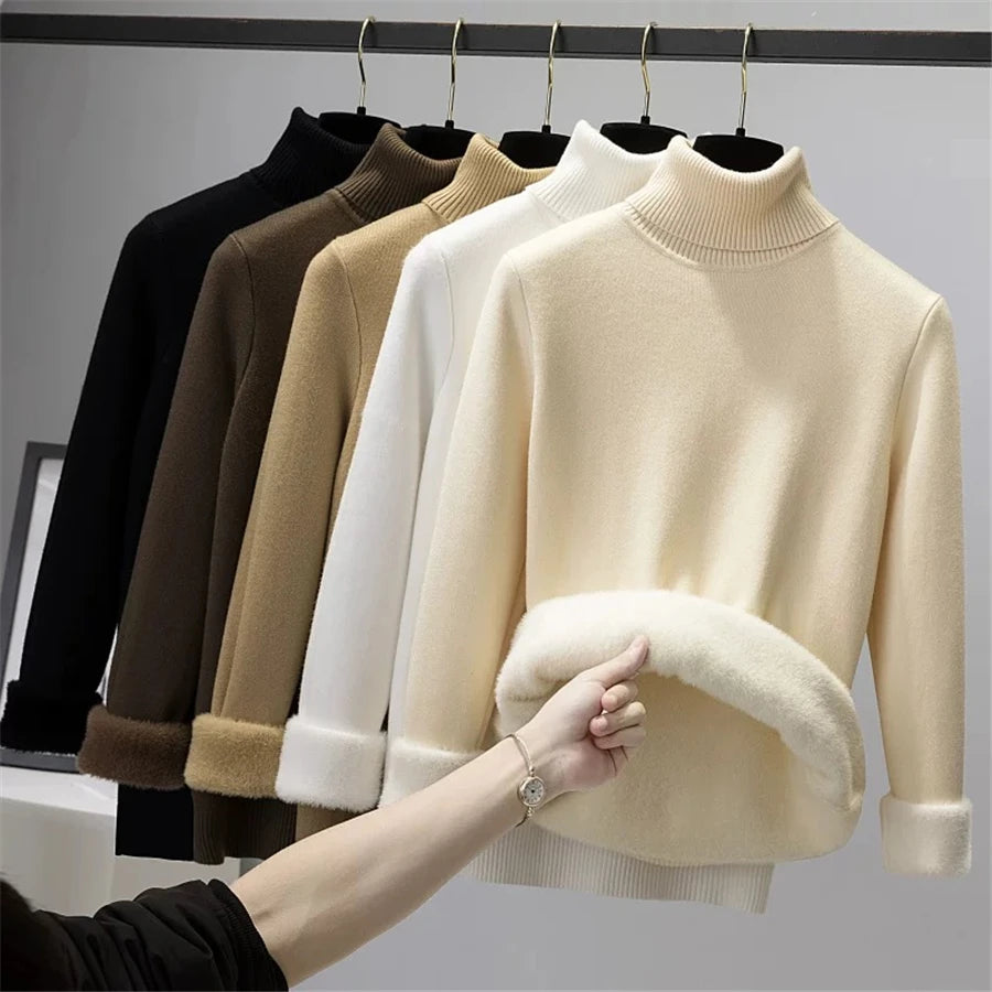 Turtleneck Winter Sweater Women