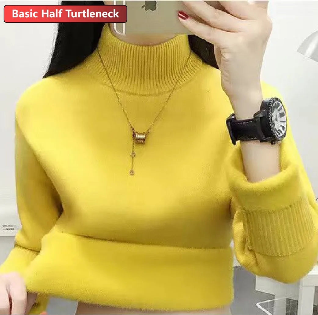 Turtleneck Winter Sweater Women