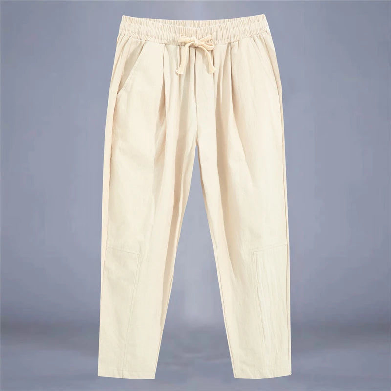 Aura Men’s Cotton Linen Casual Pants